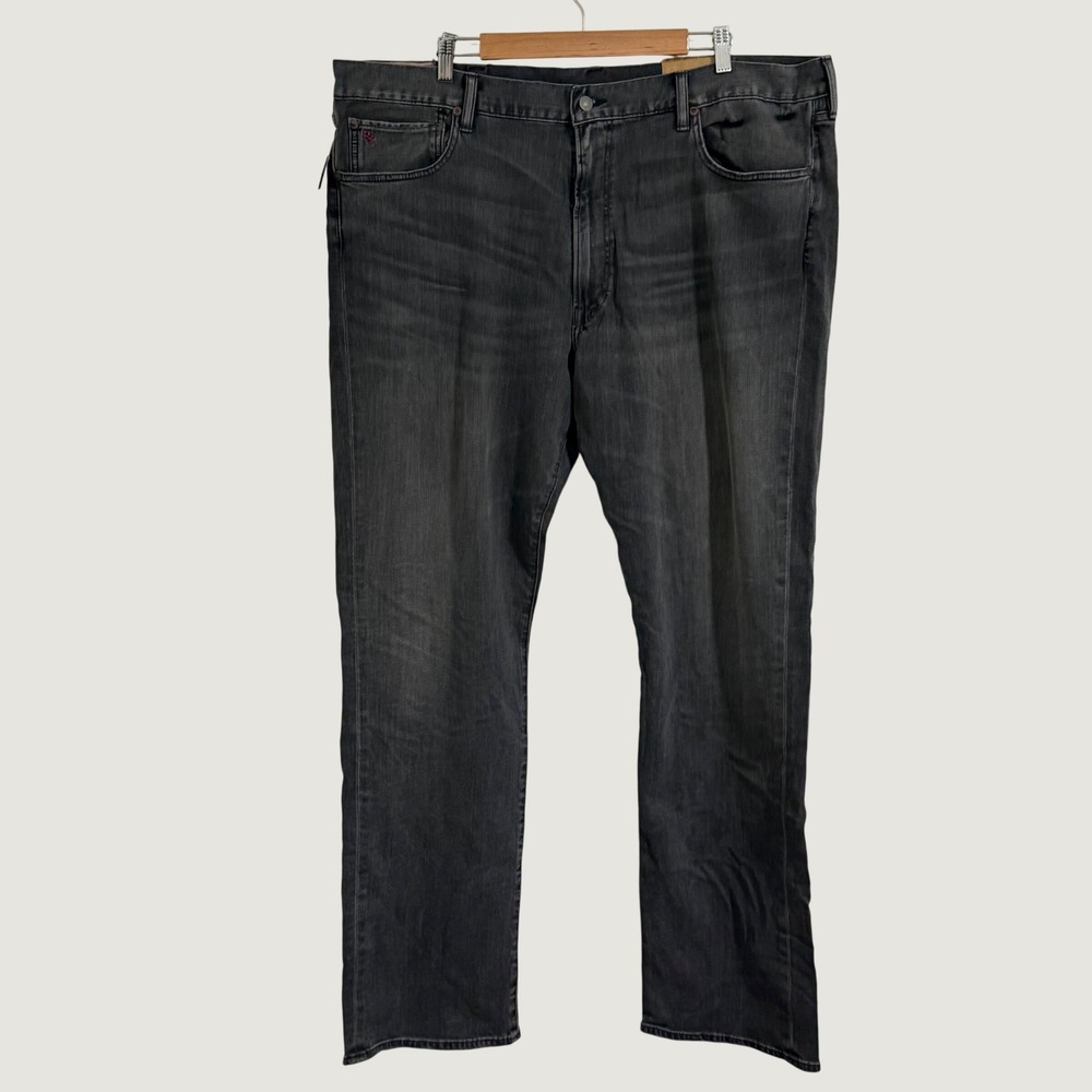 Polo Ralph Lauren Hampton Jeans Mens 44x36 Gray NWT Stretch Straight Classic